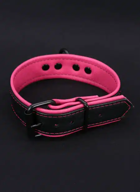 Mr. S Leather Hardline Collar Pink