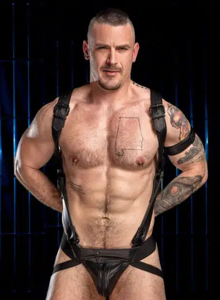 Mr. S Leather Hardline Hunter Harness Black
