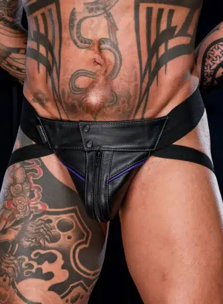 Mr. S Leather Hardline Jockstrap Purple