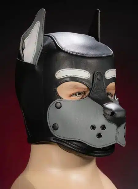 Mr. S Leather K9 Pup Hood Grey