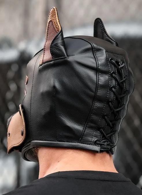 Mr. S Leather K9 Pup Hood Tan