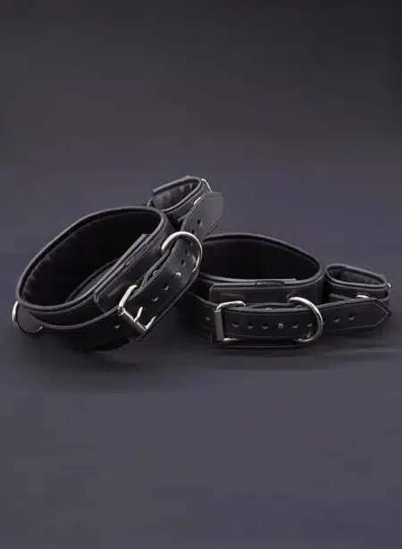 Mr. S Leather Locking Thigh to Wrist Restraint