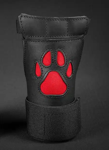Mr. S Leather Open Paw Puppy Glove Red