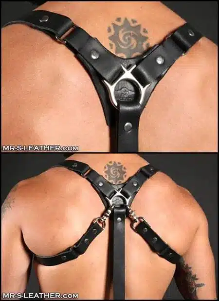Mr. S Leather Patrol Harness & Suspender Combo