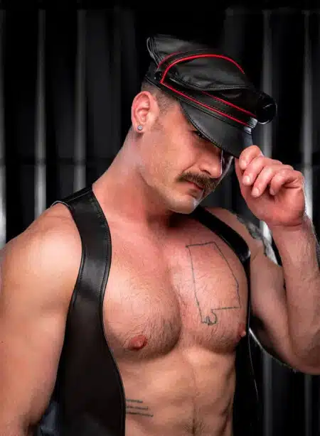 Mr. S Leather Piped Color Band for Cruising Cap