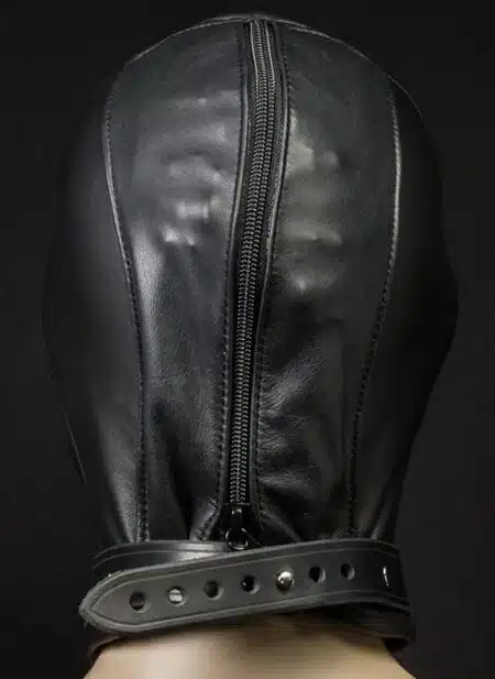 Mr. S Leather Rear-Zip Hood with Open Eyes/Open Mouth