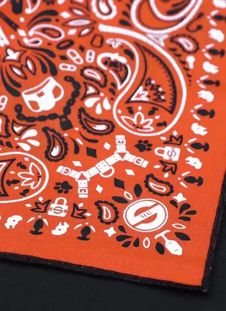 Mr. S Neck Hanky with Zipper Pocket Orange