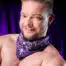 Mr. S Neck Hanky with Zipper Pocket Purple
