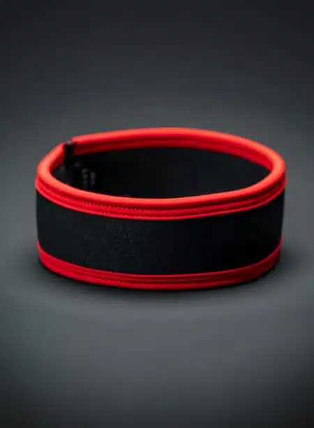 Mr. S Neo Carbon Black Bicep Strap Red