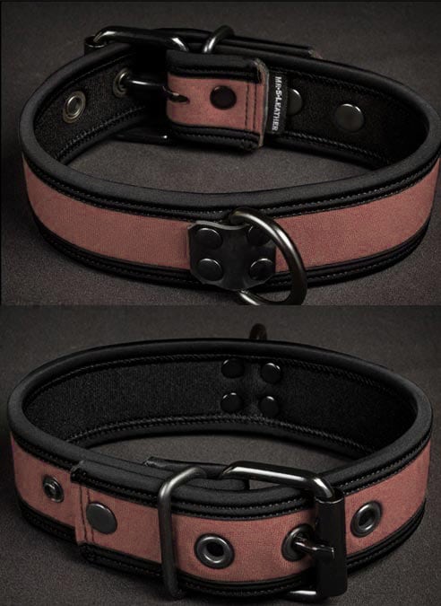 Mr. S Neoprene Puppy Collar Brown