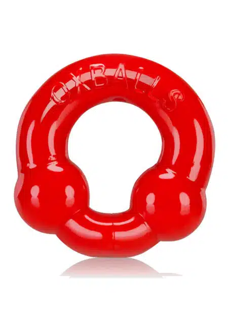 Oxballs Ultraballs Cock Ring 2-Pack Steel / Red