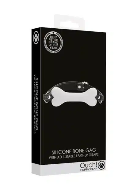 Silicone Bone Gag Black