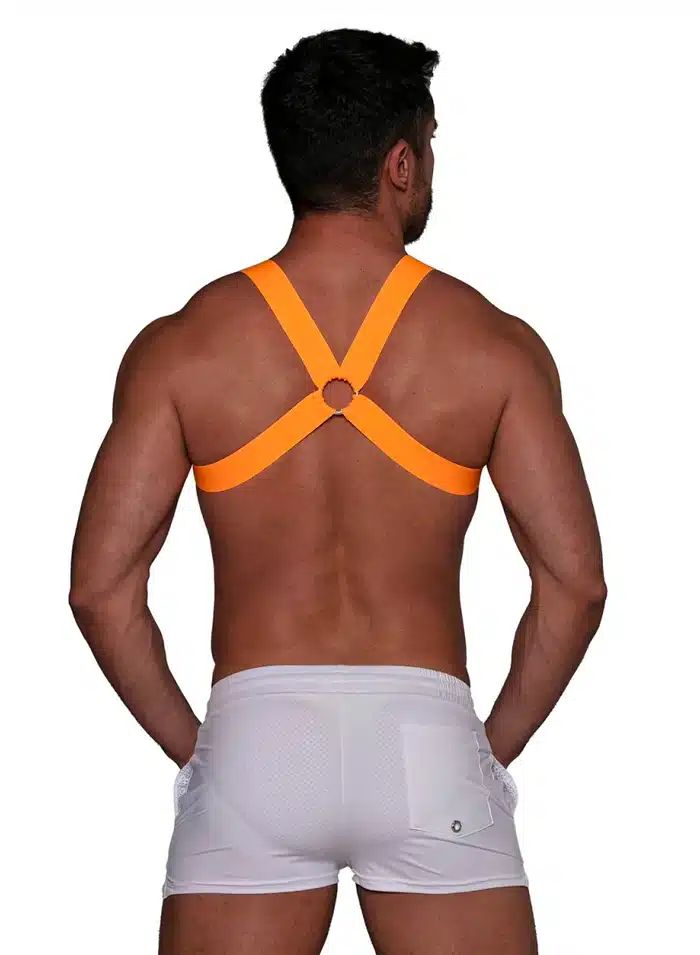 ToF Paris Fetish Harness Neon Orange