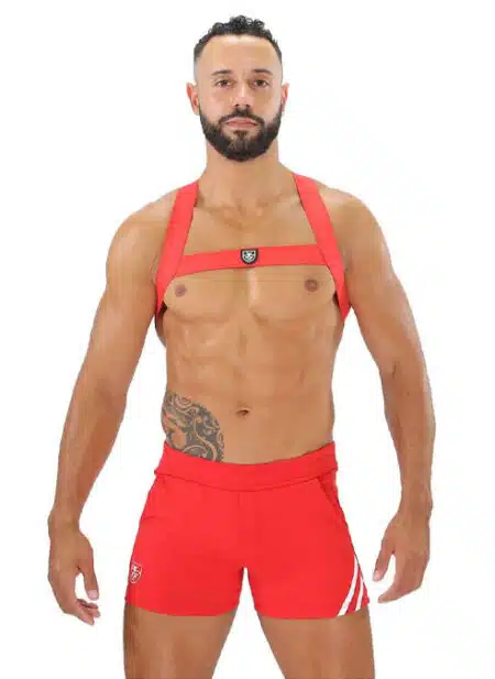 ToF Paris Fetish Harness Red