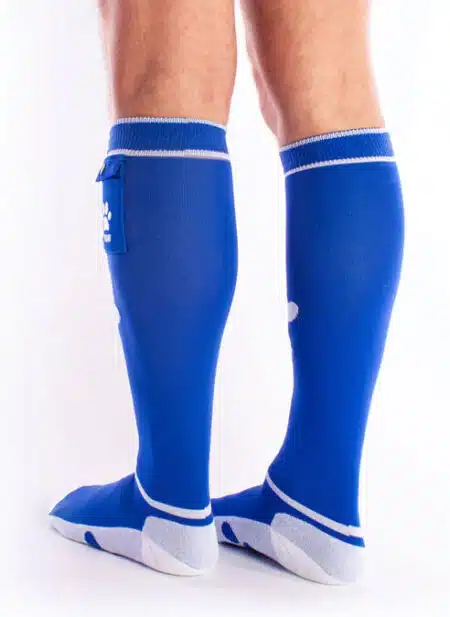Brutus Puppy Paw Socks with Pocket Blue