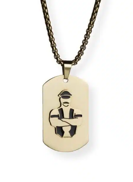 Master of the House Dog Tag Master Gold