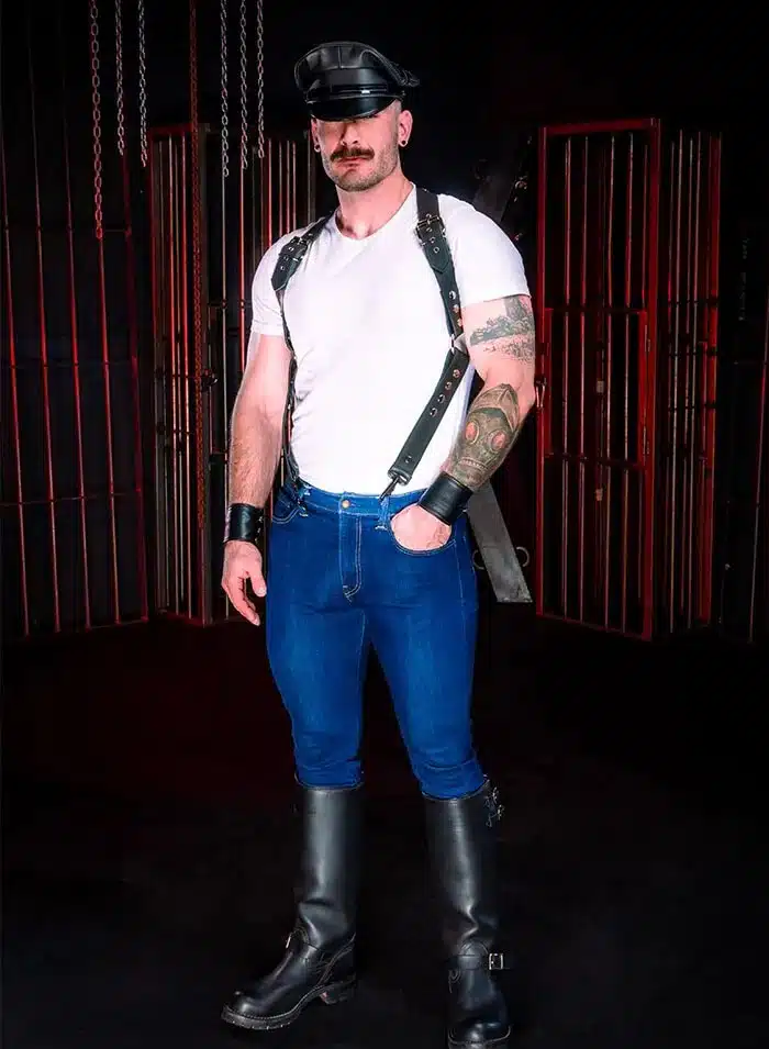 Mr. S Leather Drop Back Suspender Harness