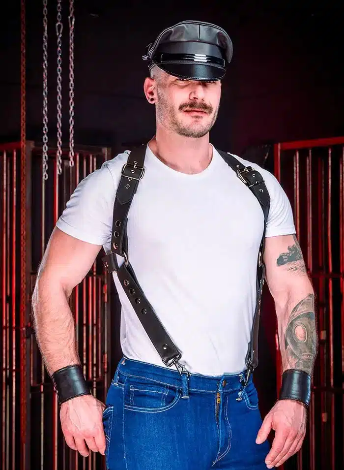 Mr. S Leather Drop Back Suspender Harness