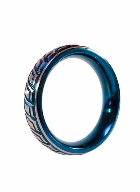 Blue Wave Stainless Steel Cock Ring
