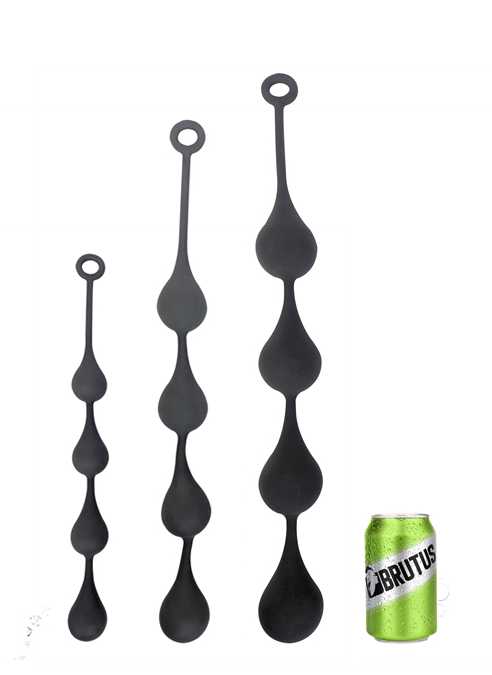 Brutus Hot Drops Silicone Ass Balls Black