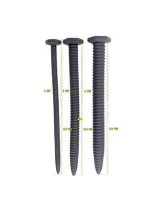 Brutus Screw You! 3 Pcs Ribbed Silicone Sound Set