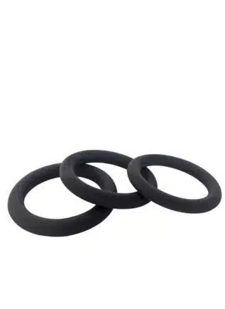 Brutus Slim Donut Silicone Cock Ring Black