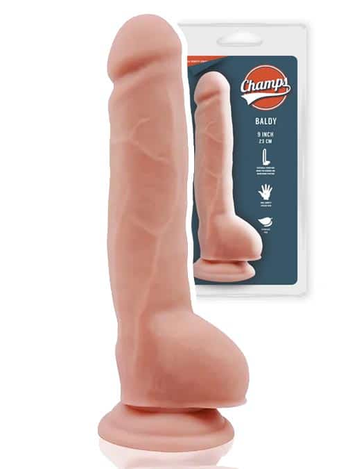 Champs Dorky Dual Density Dildo with Balls