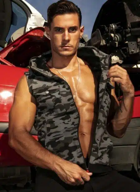 CODE 22 Cargo Sleeveless Hoody Grey Camo