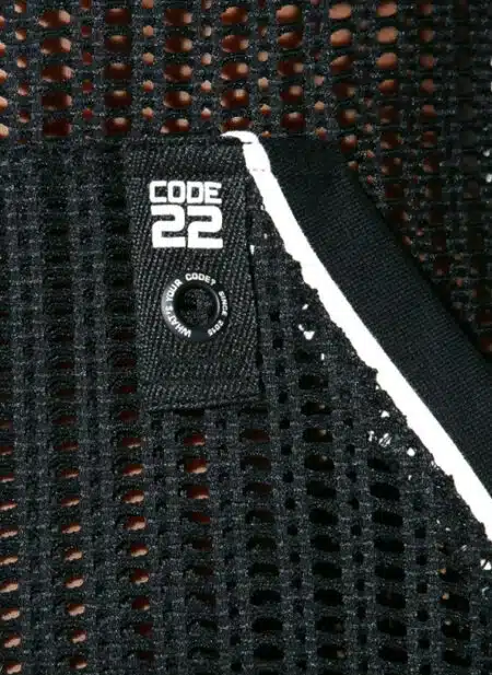 CODE 22 Openwork Jacquard Hoody Black