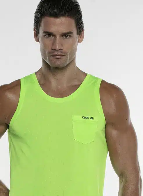 CODE 22 Vivid Tank Top Lime