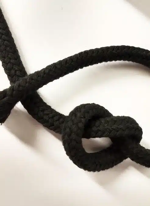 Cotton Bondage Rope 8mm without Core Black