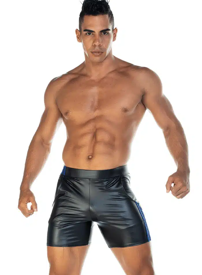 Gigo 2 Stripe Fetish Short Blue