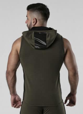 Locker Gear Backroom Sleeveless Hoody Khaki
