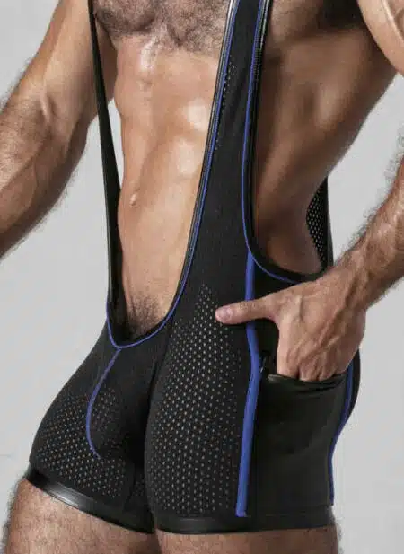Locker Gear Mesh Singlet Blue