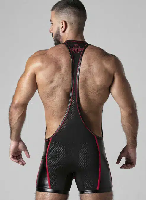Locker Gear Mesh Singlet Red