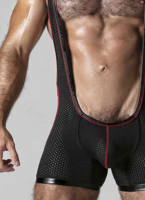 Locker Gear Mesh Singlet Red