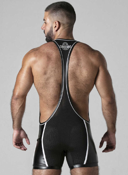 Locker Gear Mesh Singlet White