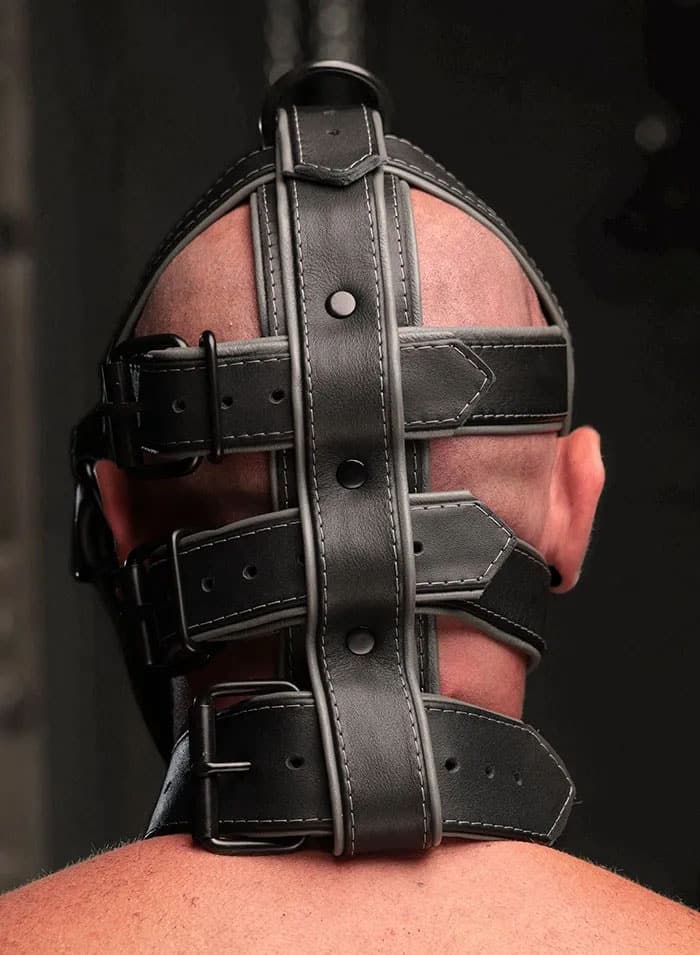 Mr. S Hardline Head Harness Muzzle Padded Non-locking Grey