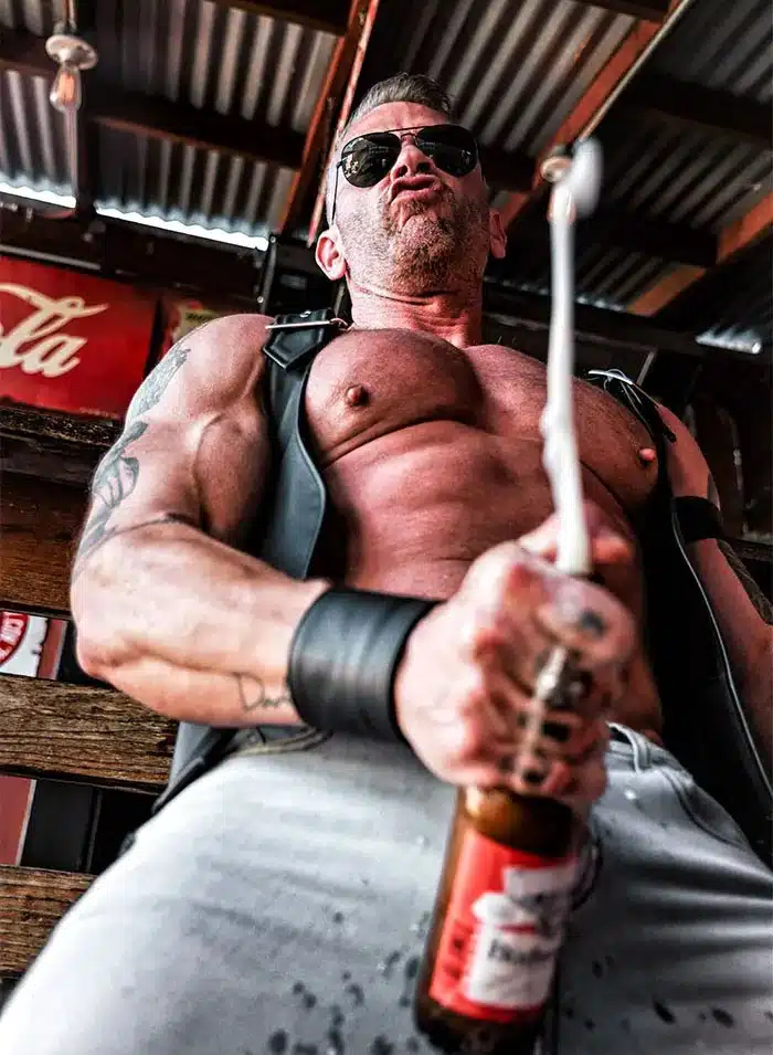 Mr. S Leather Buckle Berlin Bar Vest