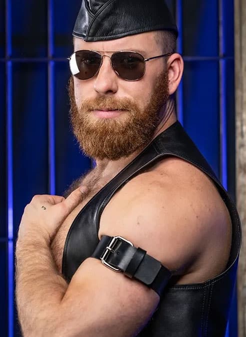 Mr. S Leather Buckle Bicep Strap