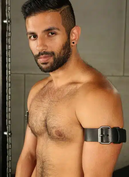 Mr. S Leather Buckle Bicep Strap