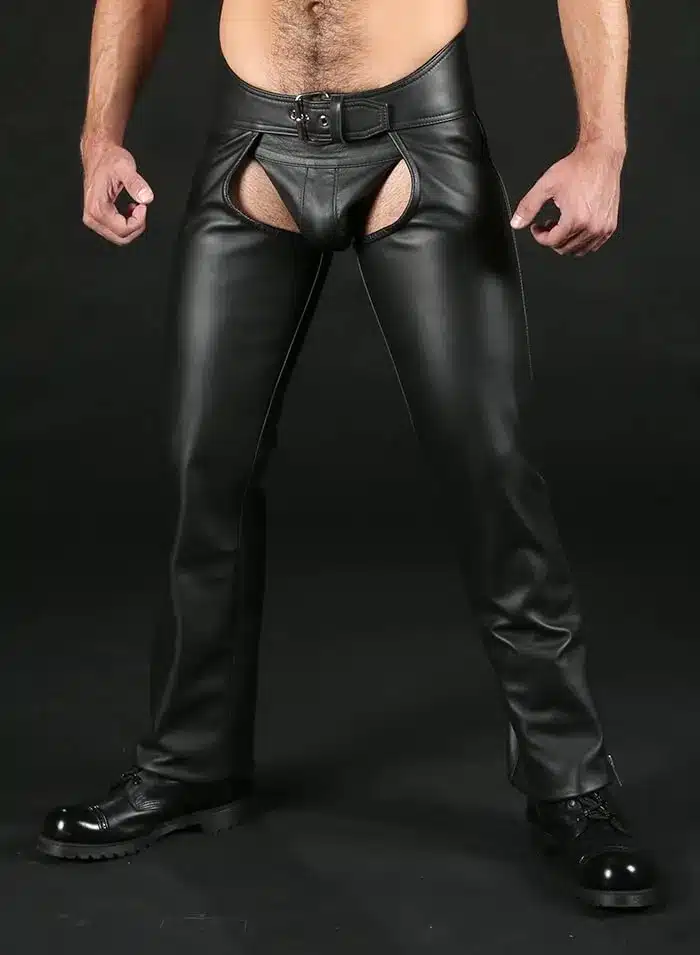 Mr. S Leather Chaps Outside Zip