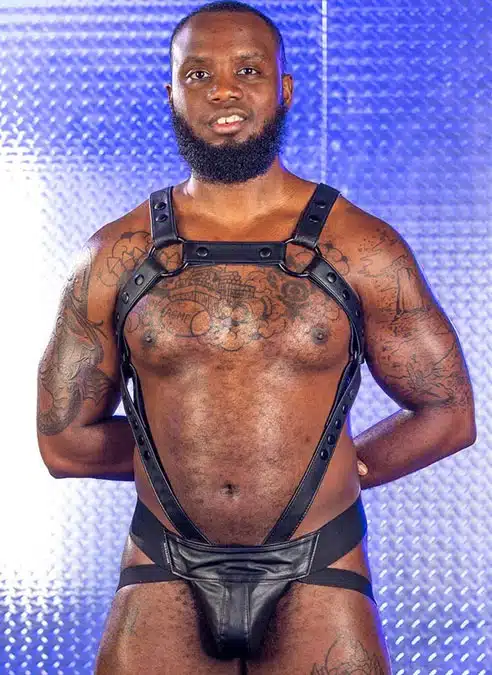 Mr. S Leather Cockstrap for Crossbow Body Harness Black