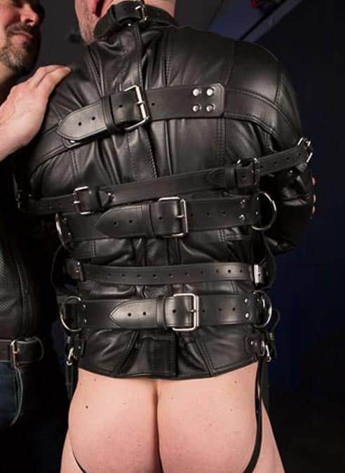 Mr. S Leather Deluxe Straitjacket with Arms-Down Option