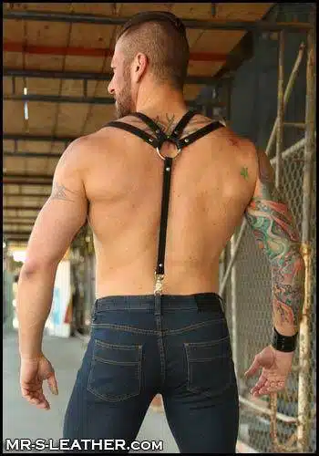 Mr. S Leather Double Strap Suspenders
