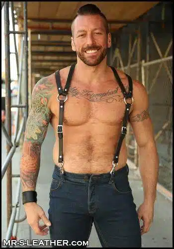 Mr. S Leather Double Strap Suspenders