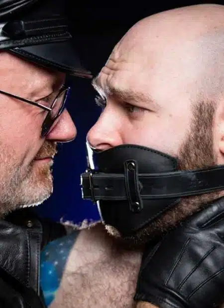 Mr. S Leather Front Buckle Gag Padded with Locking Buckle