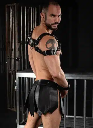 Mr. S Leather Gladiator Kilt