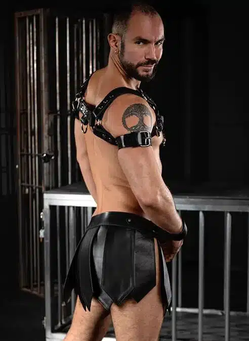 Mr. S Leather Gladiator Kilt