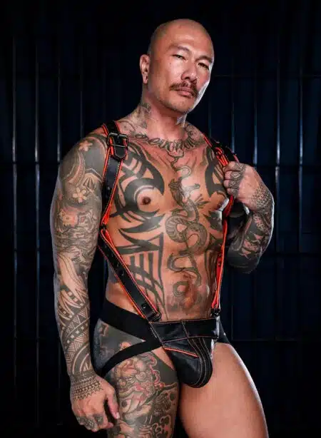 Mr. S Leather Hardline Jockstrap Orange